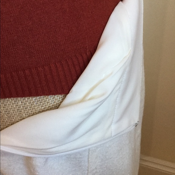 Ann Taylor Winter White Boiled Wool Skirt Sz 2P - Picture 8 of 8